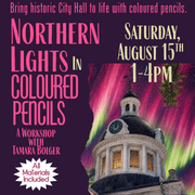 Northern Lights in Coloured Pencils with Tamara Bolger