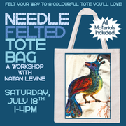 Needle Felted Tote Bags with Natan Levine