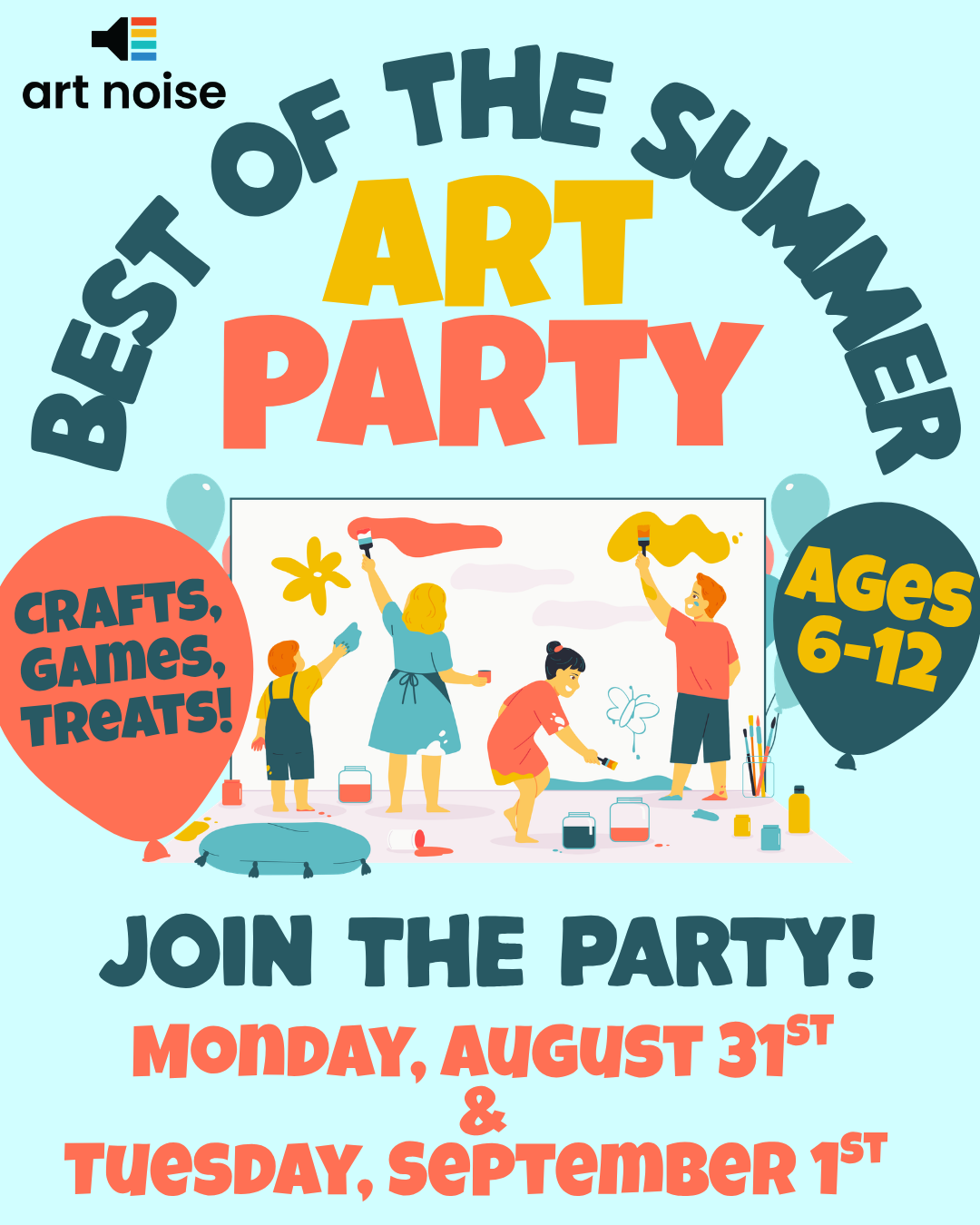 Best of the Summer: Art Party (Ages 6-12)