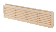 Byson Door Louver Grilles, White Plastic - 5" x 18"