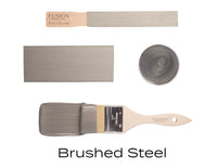 Fusion Mineral Paint Metallic Brushed Steel