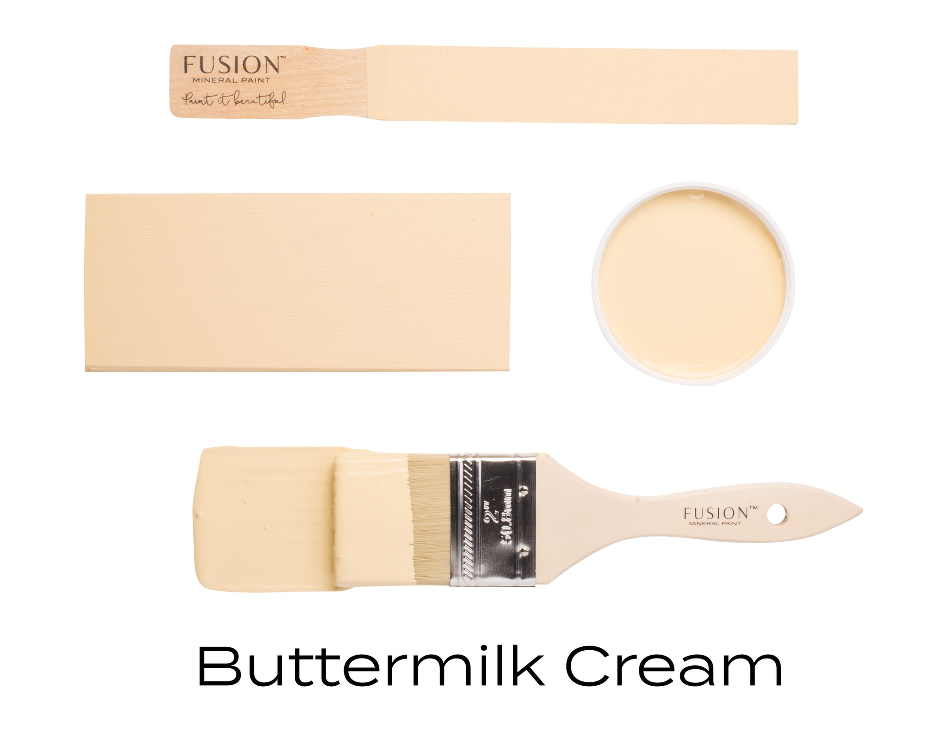 Fusion Mineral Paint Buttermilk Cream Homestead House Furniture Paint art-noise.myshopify.com fusion-mineral-paint-buttermilk-cream