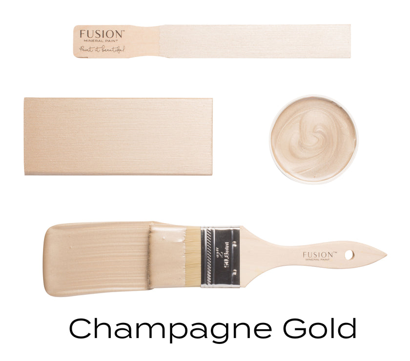 Fusion Mineral Paint Metallic Champagne Gold 37mL