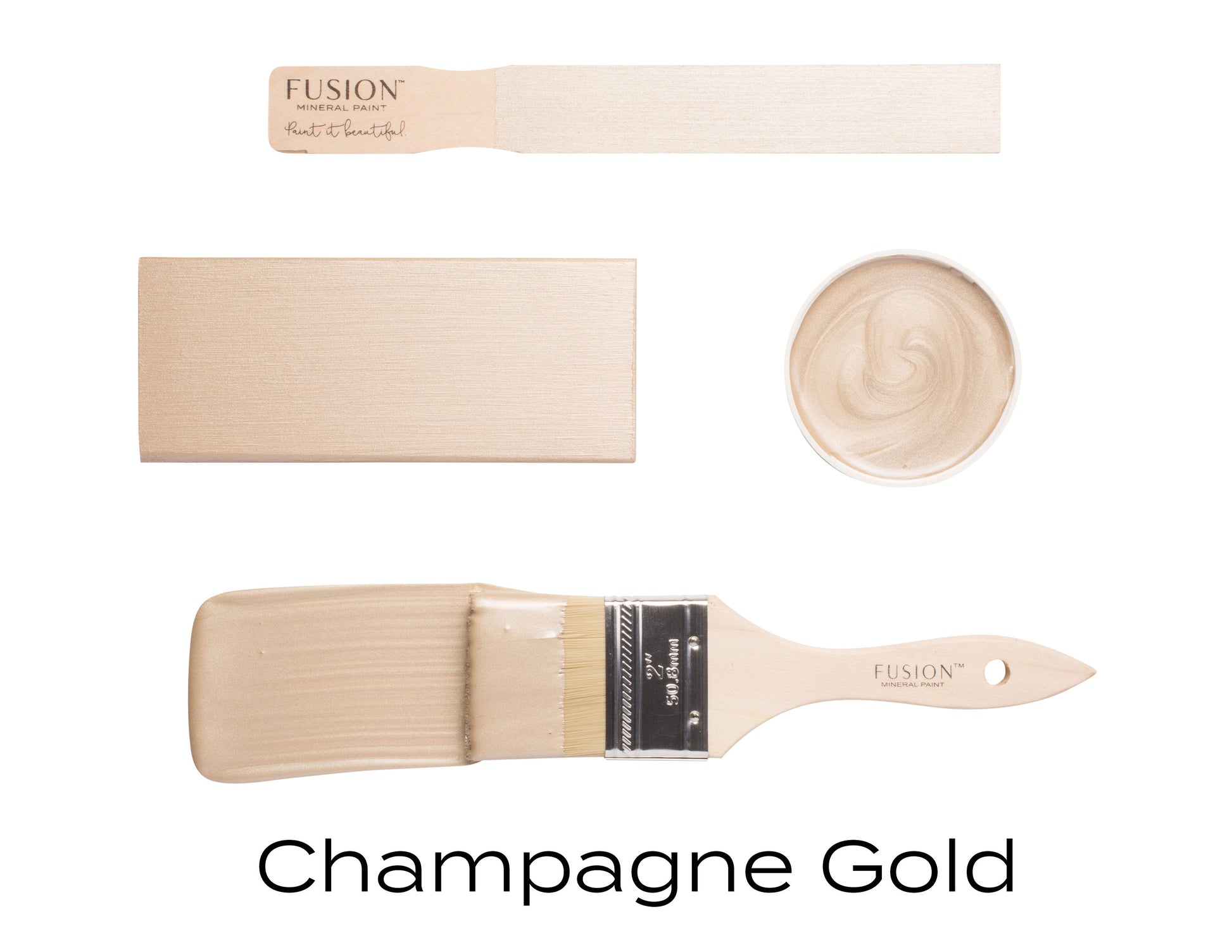 Fusion Mineral Paint Metallic Champagne Gold Homestead House Furniture Paint art-noise.myshopify.com fusion-mineral-paint-metallic-champagne-gold-250ml