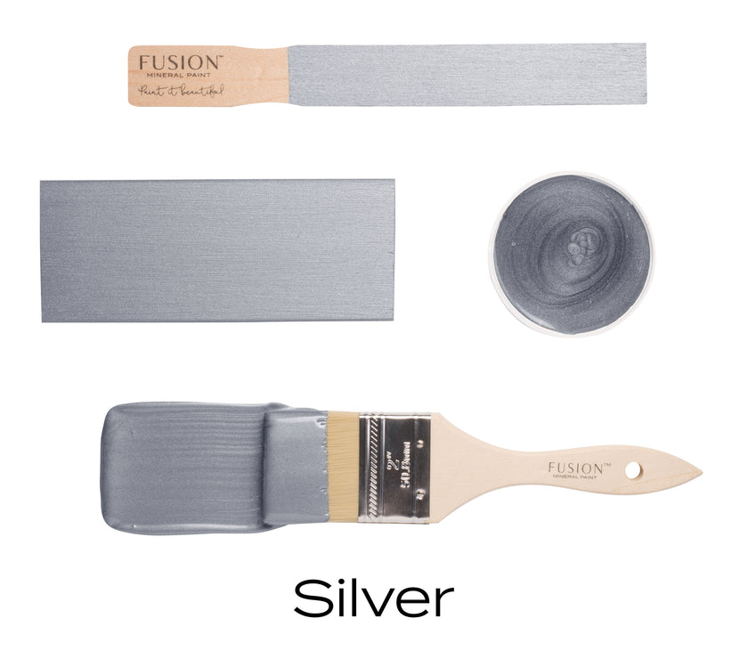 Fusion Mineral Paint Metallic Silver