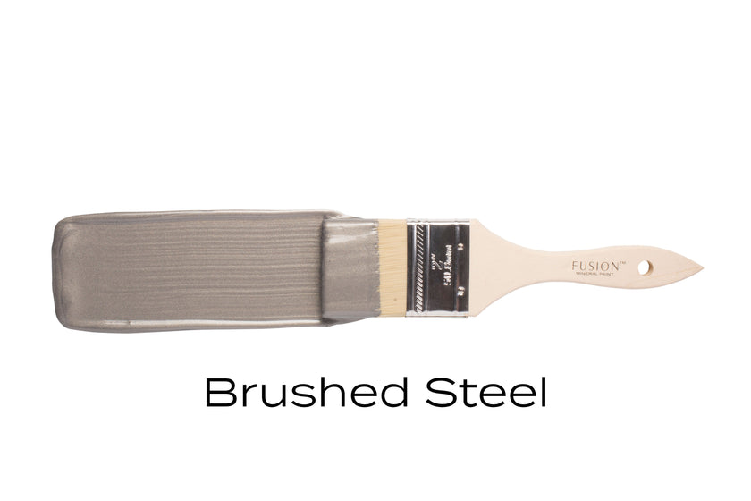 Fusion Mineral Paint Metallic Brushed Steel