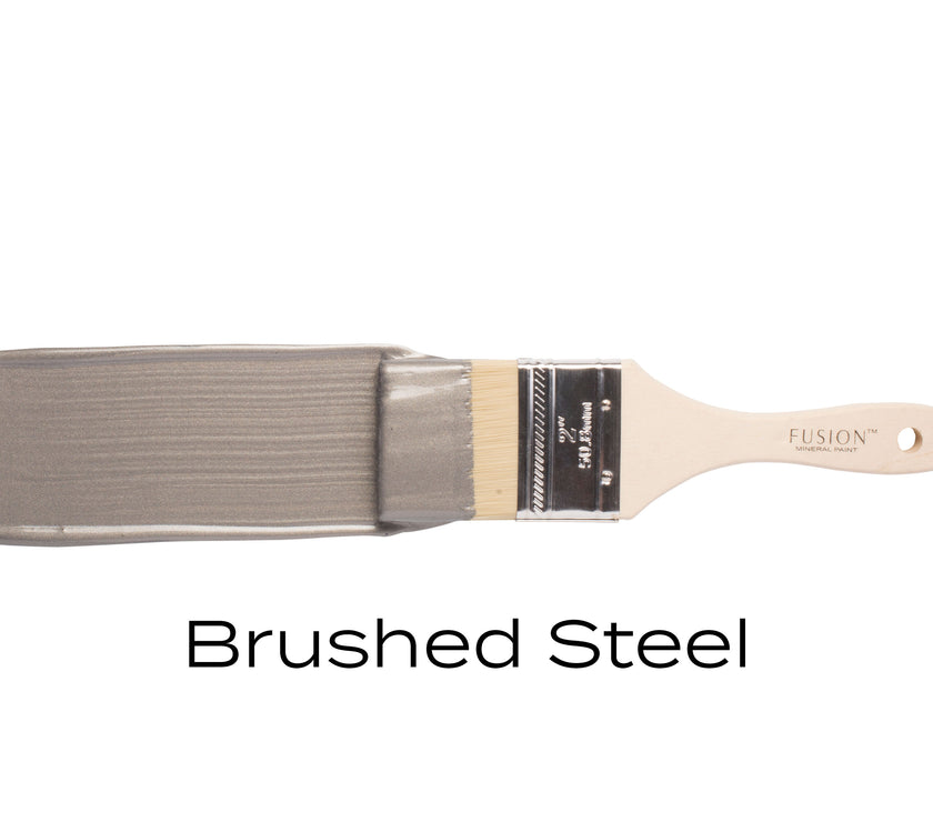 Fusion Mineral Paint Metallic Brushed Steel