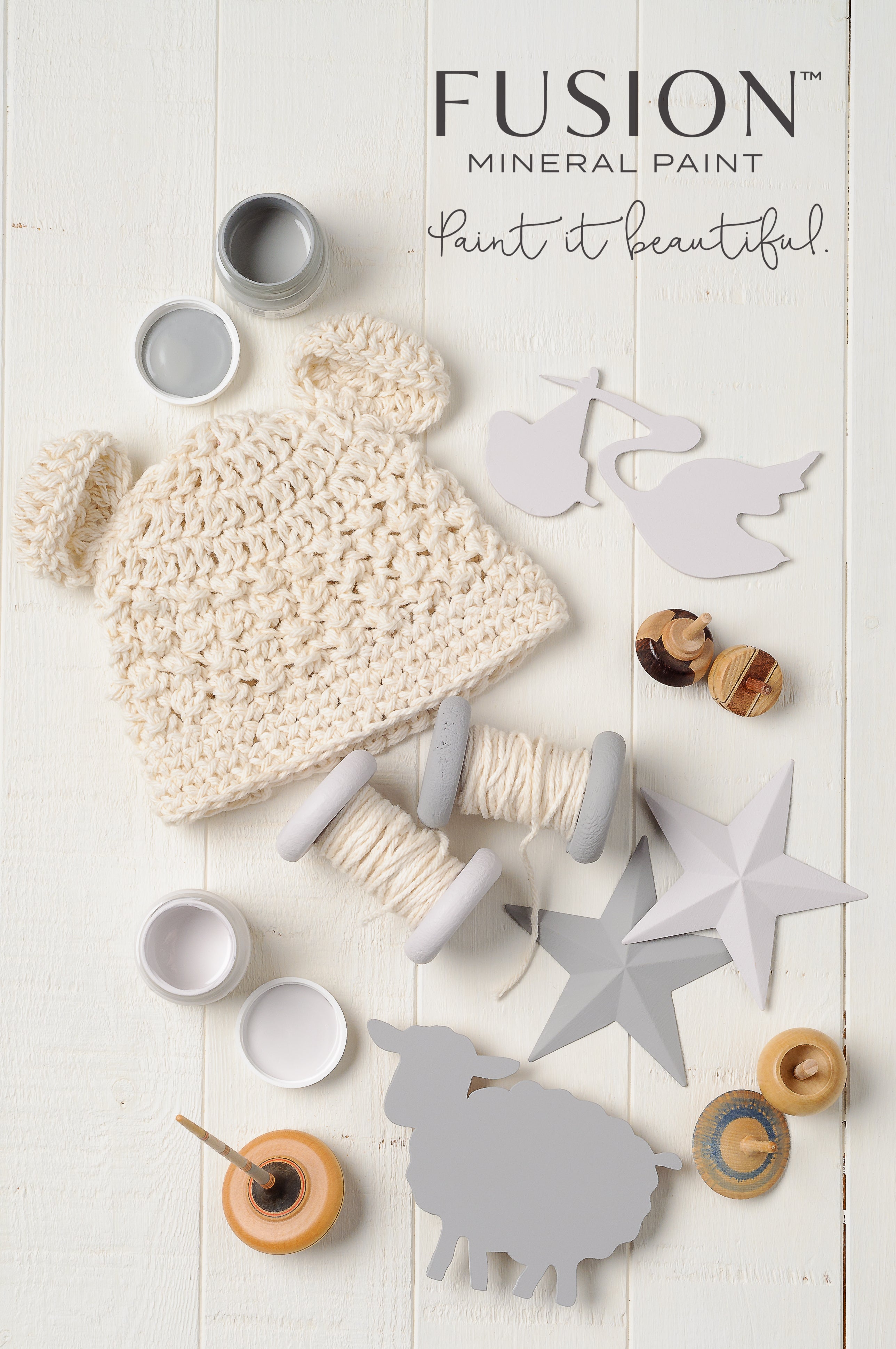 Fusion Mineral Paint Little Lamb Homestead House Furniture Paint art-noise.myshopify.com fusion-mineral-paint-little-lamb-500ml