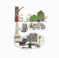 Curate Paper Co. The Burrow | Children's Art Print | 5 x 7 - Art Noise