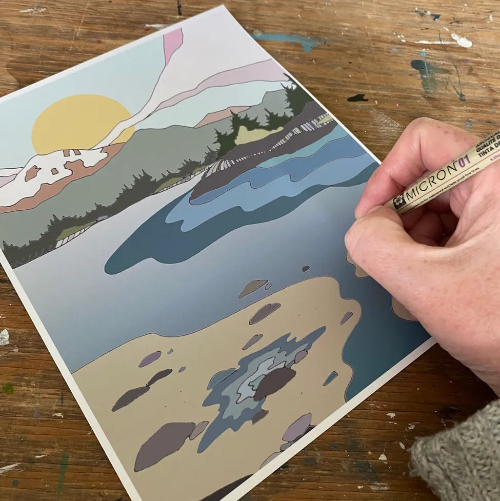 Curate Paper Co. Tidepools | Vertical Coastal Art Print | 8 X 10 - Art Noise Curate Paper Co. Tidepools | Vertical Coastal Art Print | 8 X 10 Curate Paper Co. Fine Art Prints art-noise.myshopify.com curate-paper-co-tidepools-vertical-coastal-art-print-8-x-10