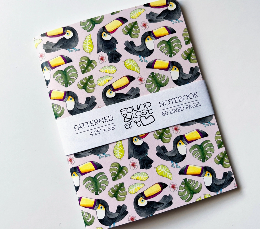 Found & Lost Art Notebook - Toucans - Art Noise