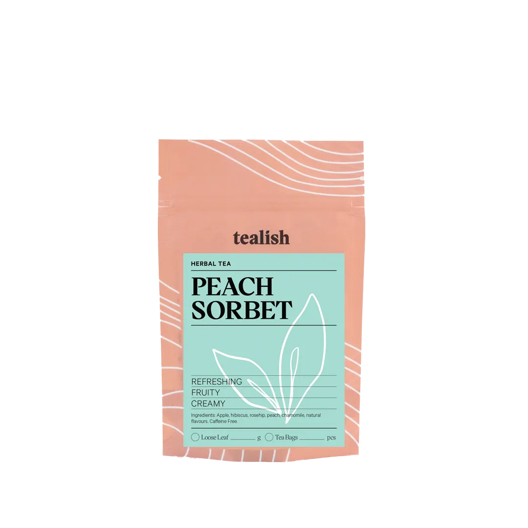 Peach Sorbet Tealish Herbal Tea art-noise.myshopify.com peach-sorbet Peach Sorbet Tealish Herbal Tea art-noise.myshopify.com peach-sorbet