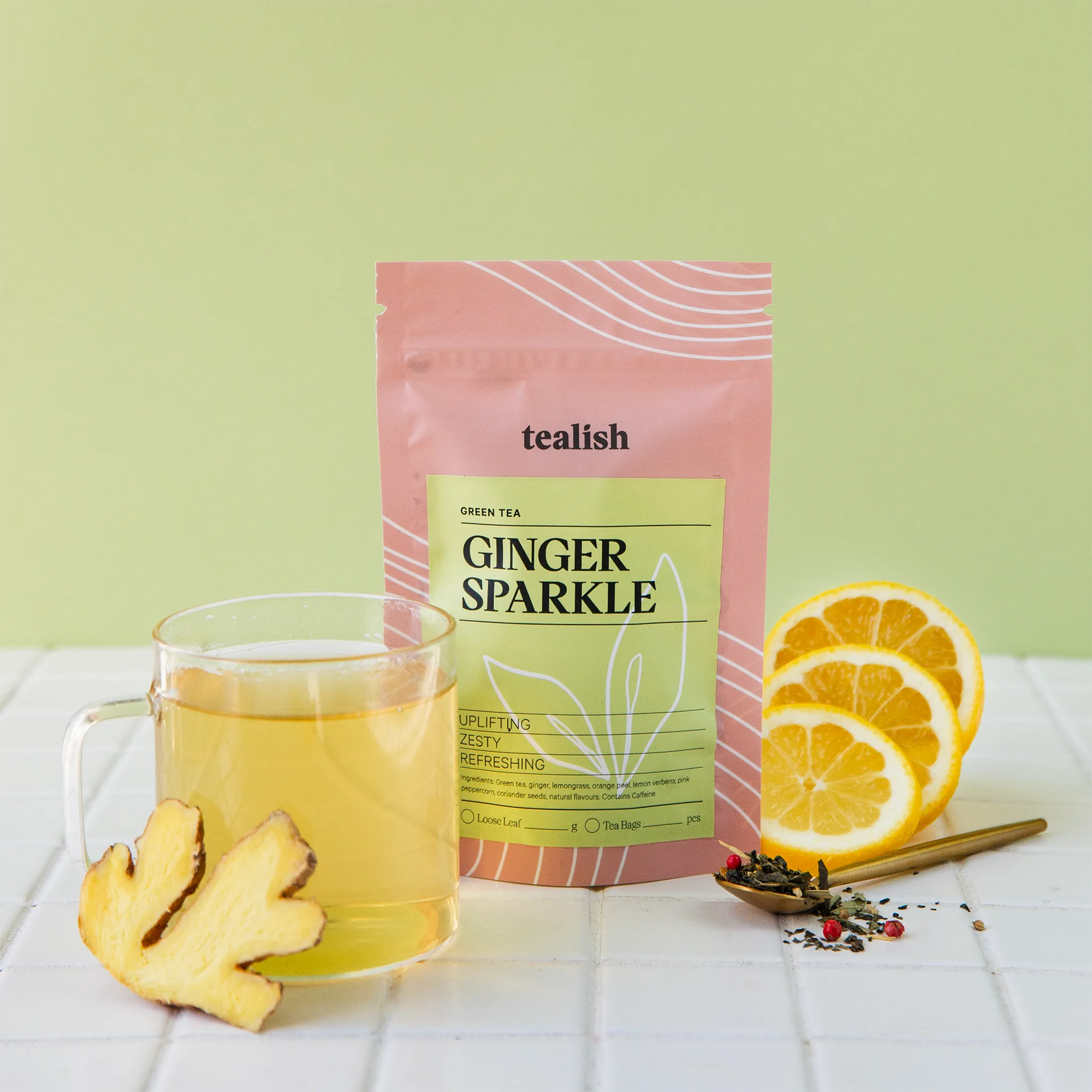 Ginger Sparkle Tealish Green Tea art-noise.myshopify.com ginger-sparkle Ginger Sparkle Tealish Green Tea art-noise.myshopify.com ginger-sparkle