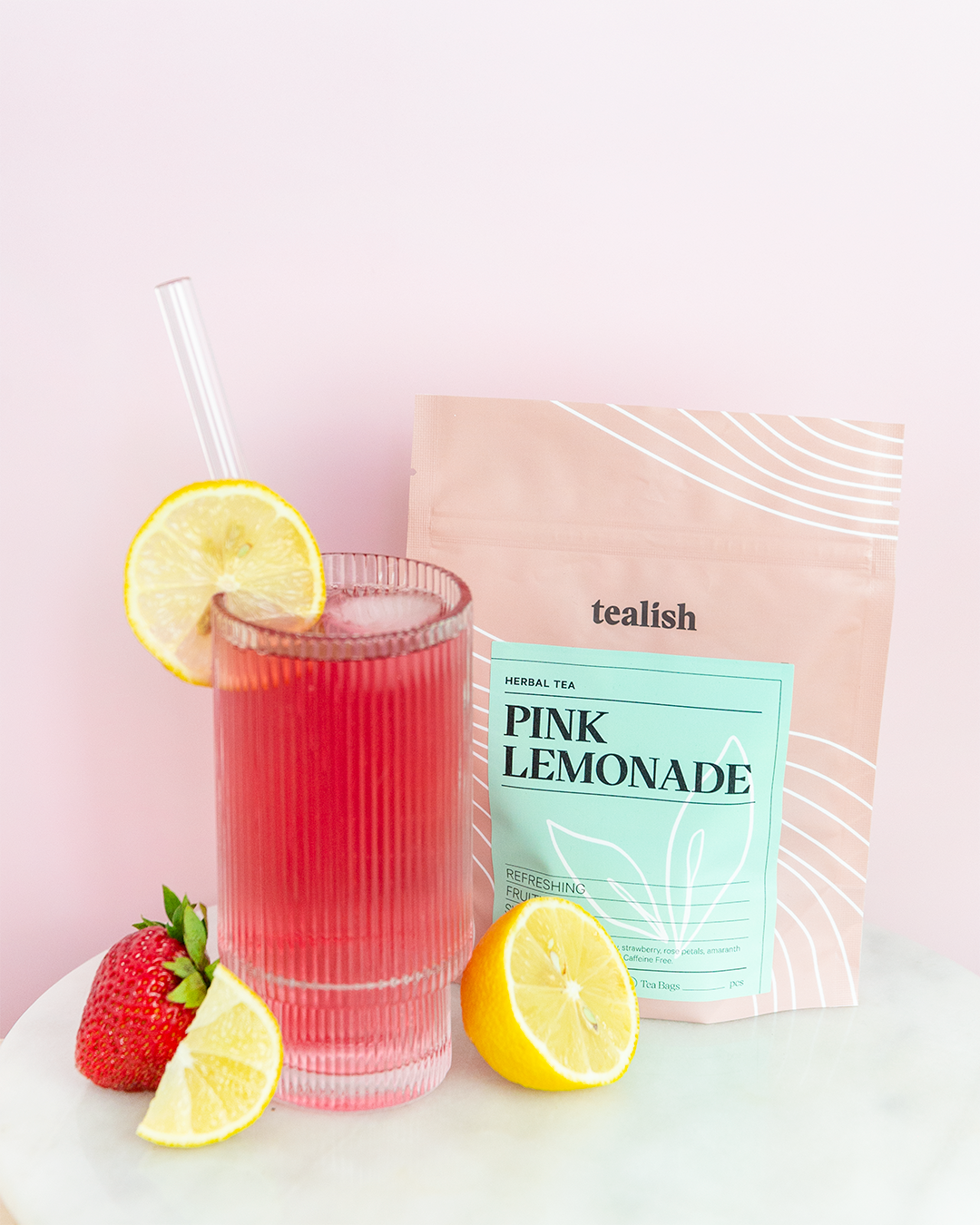 Pink Lemonade Tealish Herbal Tea art-noise.myshopify.com pink-lemonade
