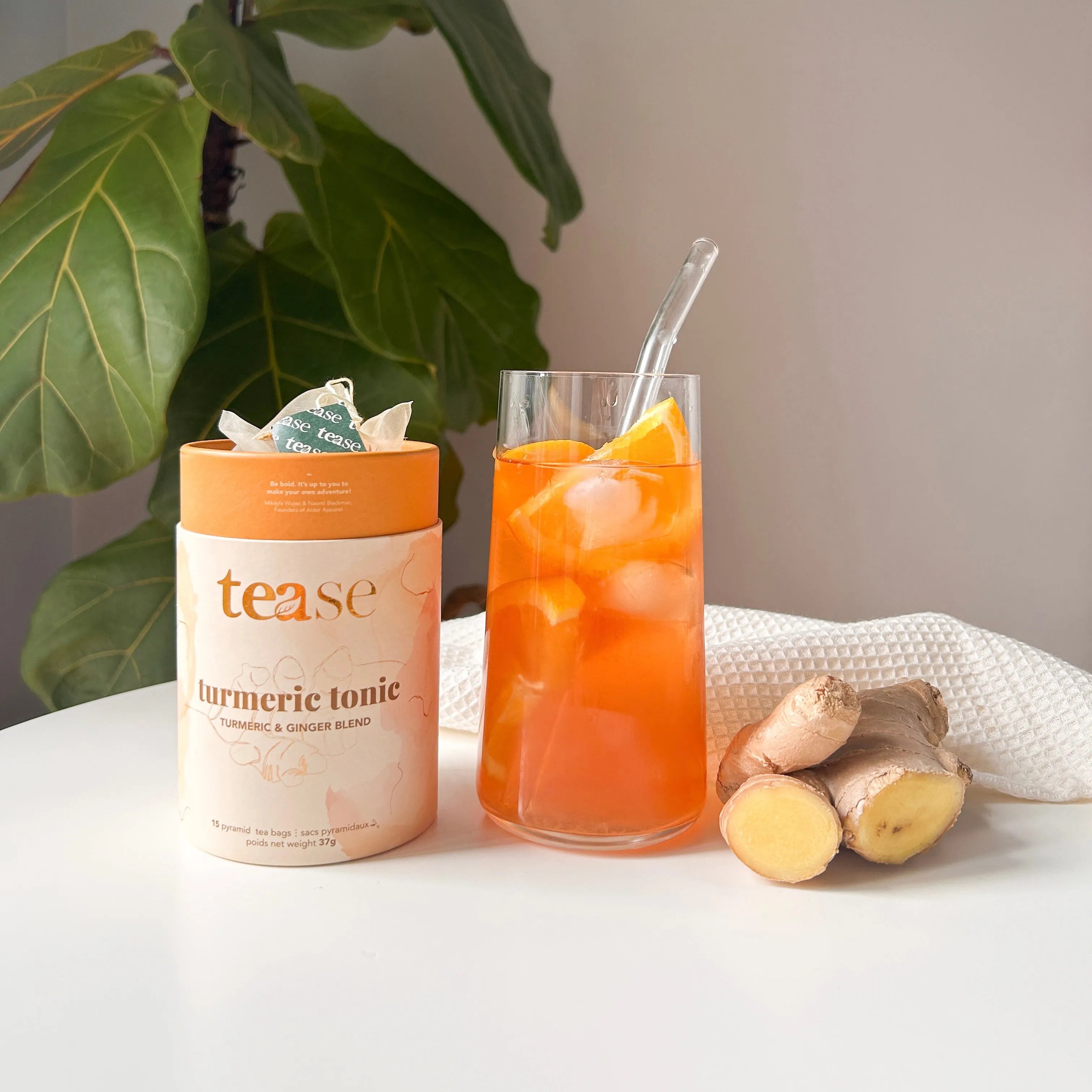  Turmeric Tonic Tease - Tea Inspired Wellness & Beauty blended green tea art-noise.myshopify.com turmeric-tonic