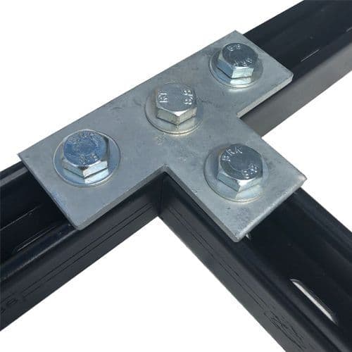 Byson Strut Tee Plate Connector - 4 Hole