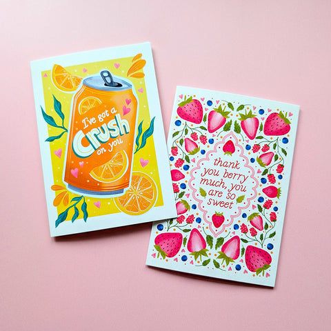 I've Got A Crush on You | Mini Greeting Card