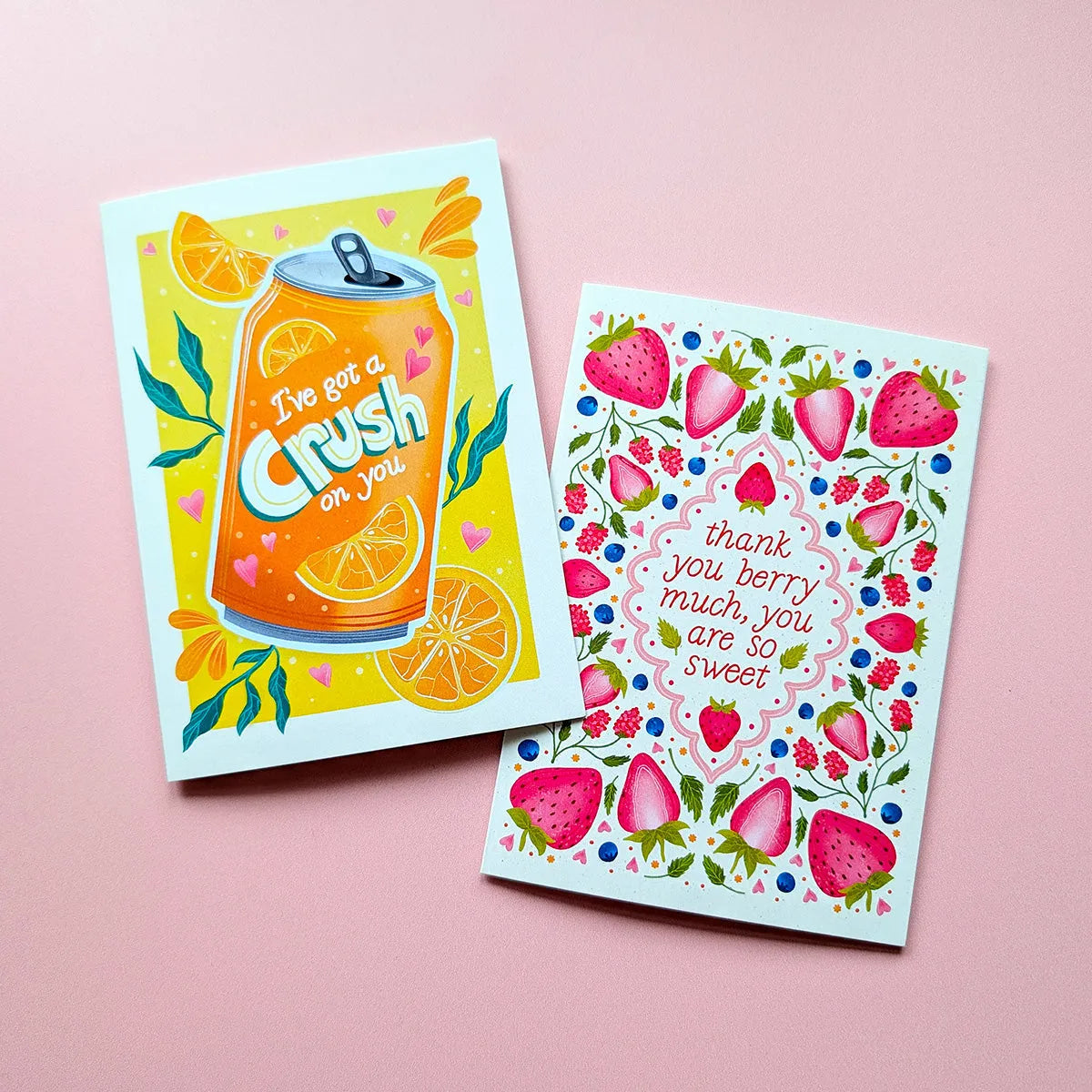  I've Got A Crush on You | Mini Greeting Card Cheeky Peach Designs Cards art-noise.myshopify.com ive-got-a-crush-on-you-mini-greeting-card