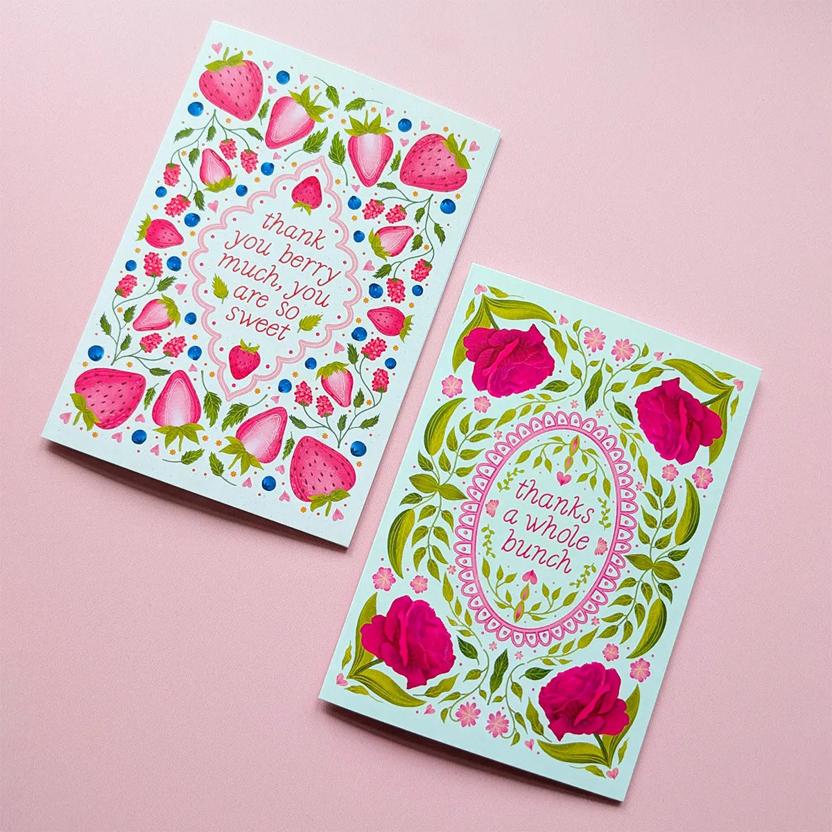  Thanks A Whole Bunch | Mini Greeting Card Cheeky Peach Designs Cards art-noise.myshopify.com thanks-a-whole-bunch-mini-greeting-card