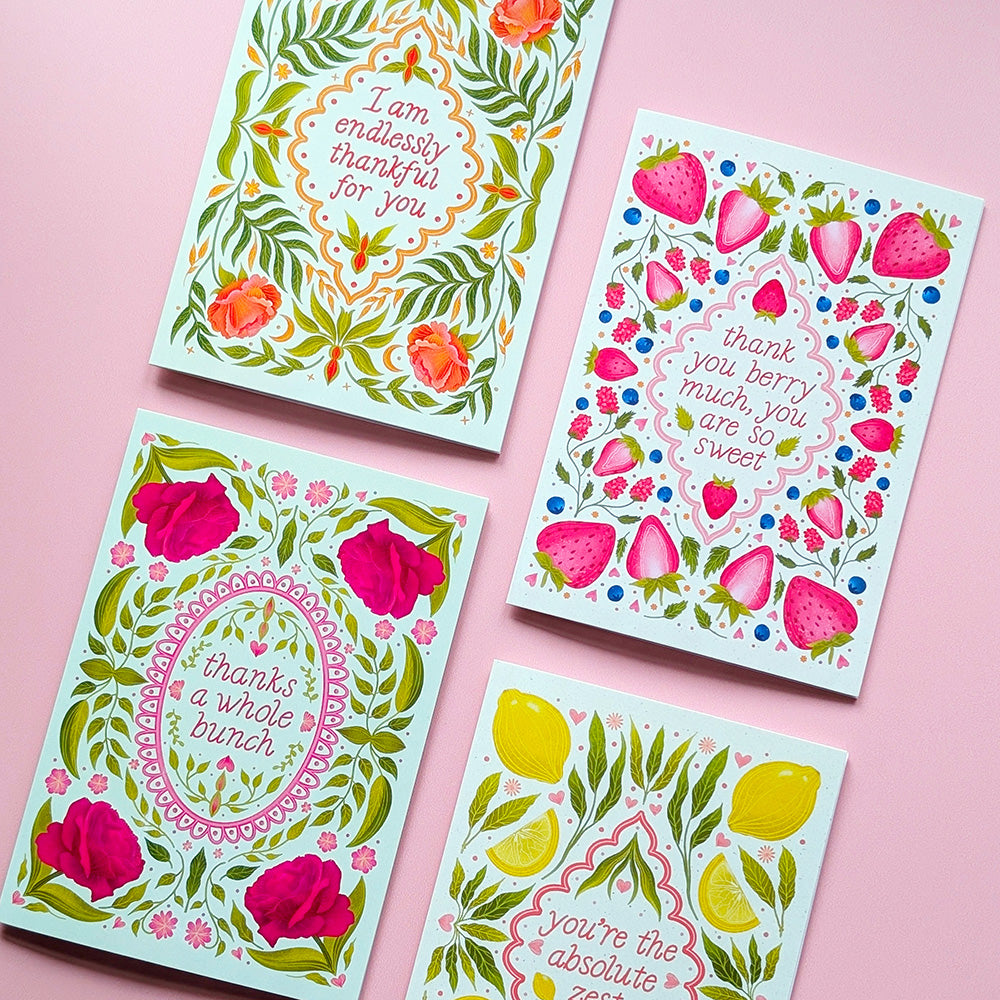 Thank You Berry Much | Mini Greeting Card