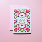  Thank You Berry Much | Mini Greeting Card Cheeky Peach Designs Cards art-noise.myshopify.com thank-you-berry-much-mini-greeting-card