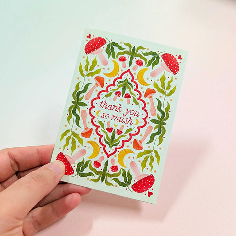  Thank You So Mush | Mini Greeting Card Cheeky Peach Designs Cards art-noise.myshopify.com thank-you-so-mush-mini-greeting-card