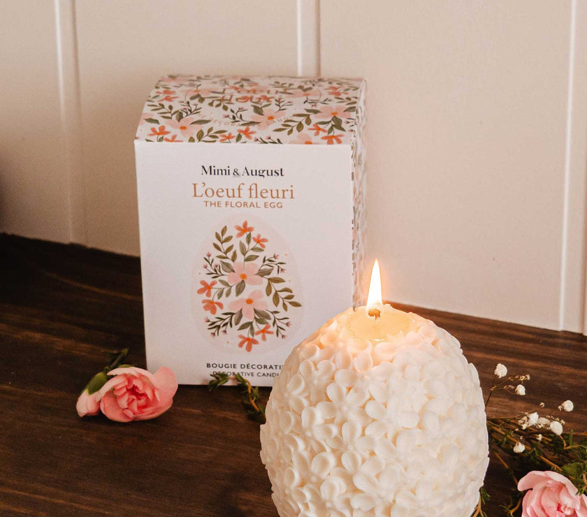 The Floral Egg - Decorative Candle
