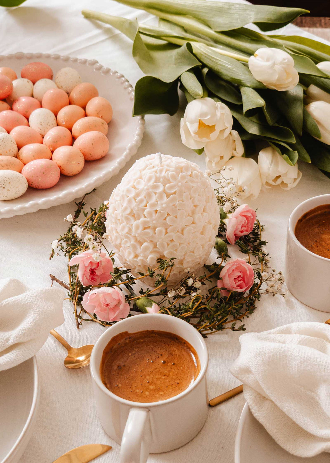 The Floral Egg - Decorative Candle