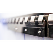 Byson PVC Strip Curtains, Smooth Standard 2mm x 8in Clear with Blue tint - Custom Kit