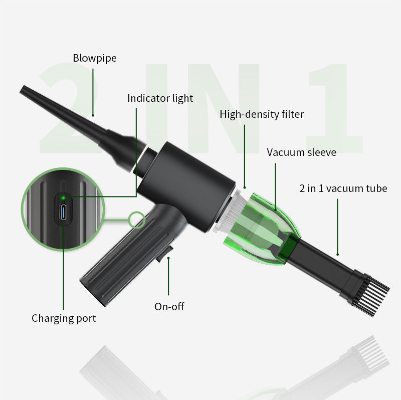 Byson Vacuum Cleaner & Air Duster - 2 in 1