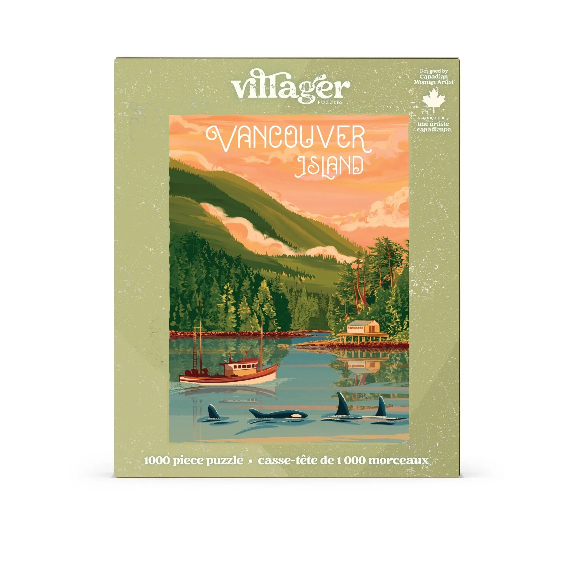  Vancouver Island | 1000-Piece Puzzle for Adults | Designed in Canada by Capri Sadler Villager Puzzles Puzzle art-noise.myshopify.com vancouver-island-1000-piece-puzzle-for-adults-designed-in-canada-by-capri-sadler