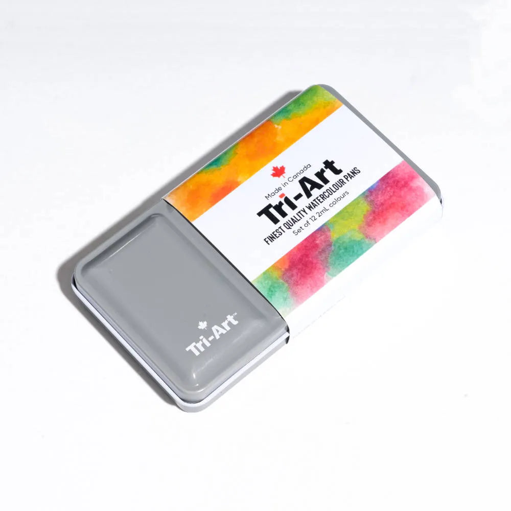  Half-Pan Watercolour Tin of 12 Colours Tri-Art Mfg. watercolours art-noise.myshopify.com half-pan-watercolour-set