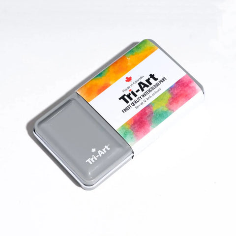  Half-Pan Watercolour Tin of 12 Colours Tri-Art Mfg. watercolours art-noise.myshopify.com half-pan-watercolour-set