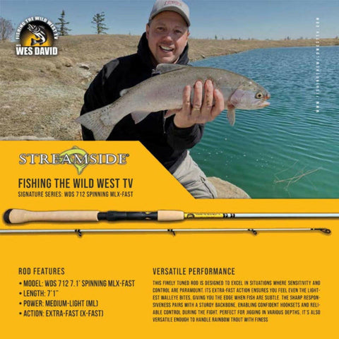 🍁Streamside Fishing The Wild West, Wes David Signature Series Fishing Rods
