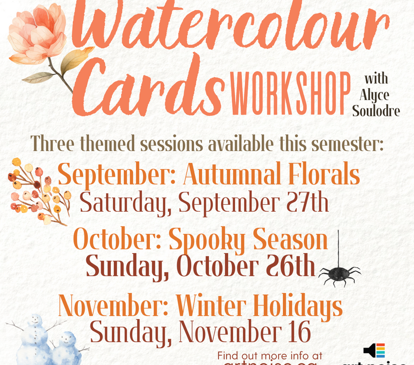 Seasonal Watercolour Cards Workshops with Alyce Soulodre