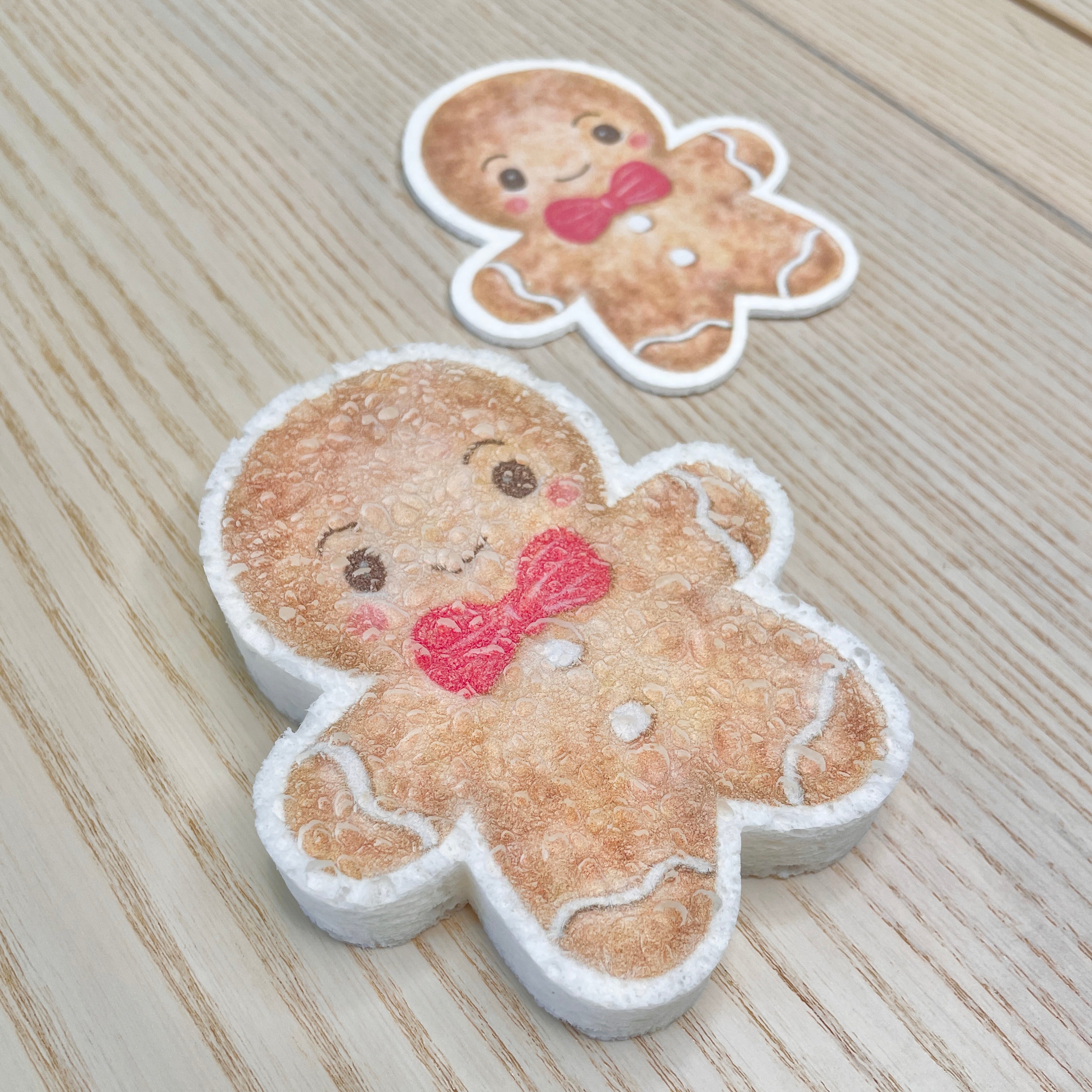 Gingerbread Man Pop Up Sponge Eco Beige Kitchen Cleaning art-noise.myshopify.com gingerbread-man-pop-up-sponge