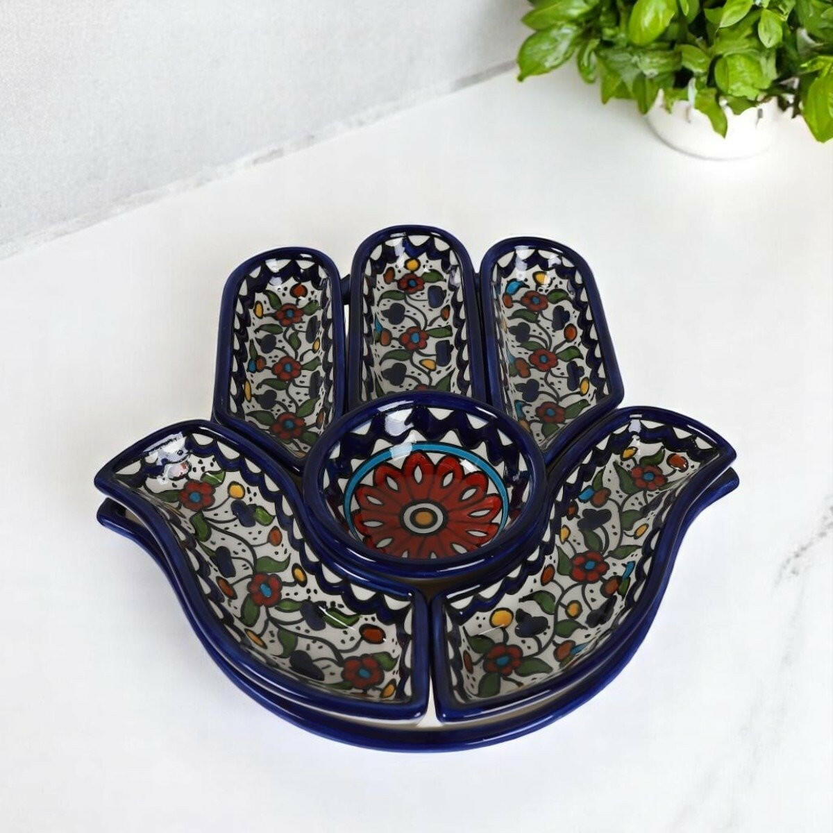Palestinian Nuts Tray Hand 32×32×10 cm