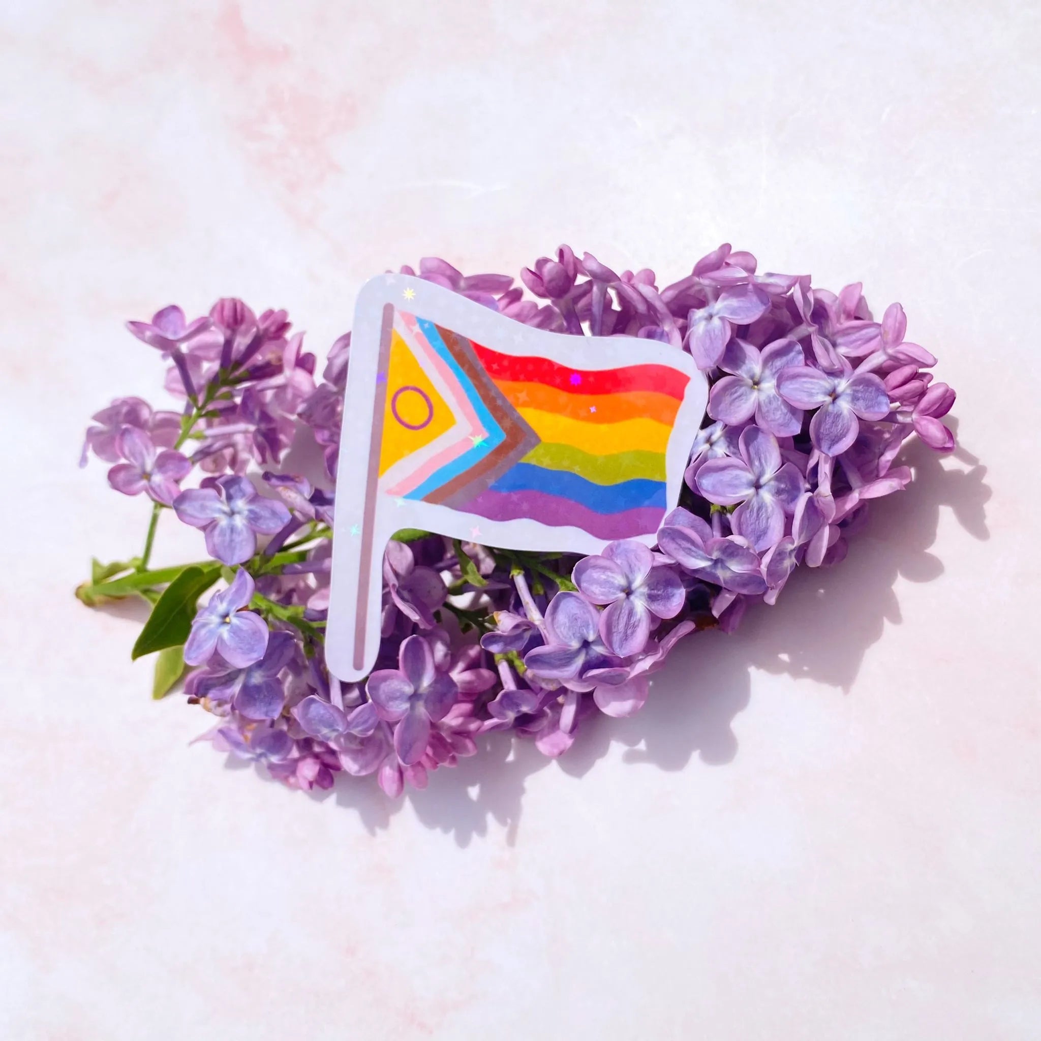  Hooray Pride Flag | Pride Sticker Cheeky Peach Designs Sticker art-noise.myshopify.com hooray-pride-flag-pride-sticker