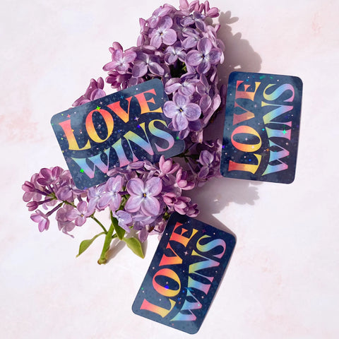  Love Wins | Pride Sticker Cheeky Peach Designs Sticker art-noise.myshopify.com love-wins-pride-sticker