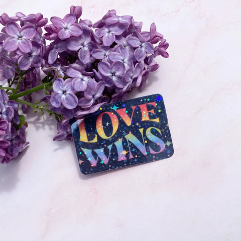  Love Wins | Pride Sticker Cheeky Peach Designs Sticker art-noise.myshopify.com love-wins-pride-sticker