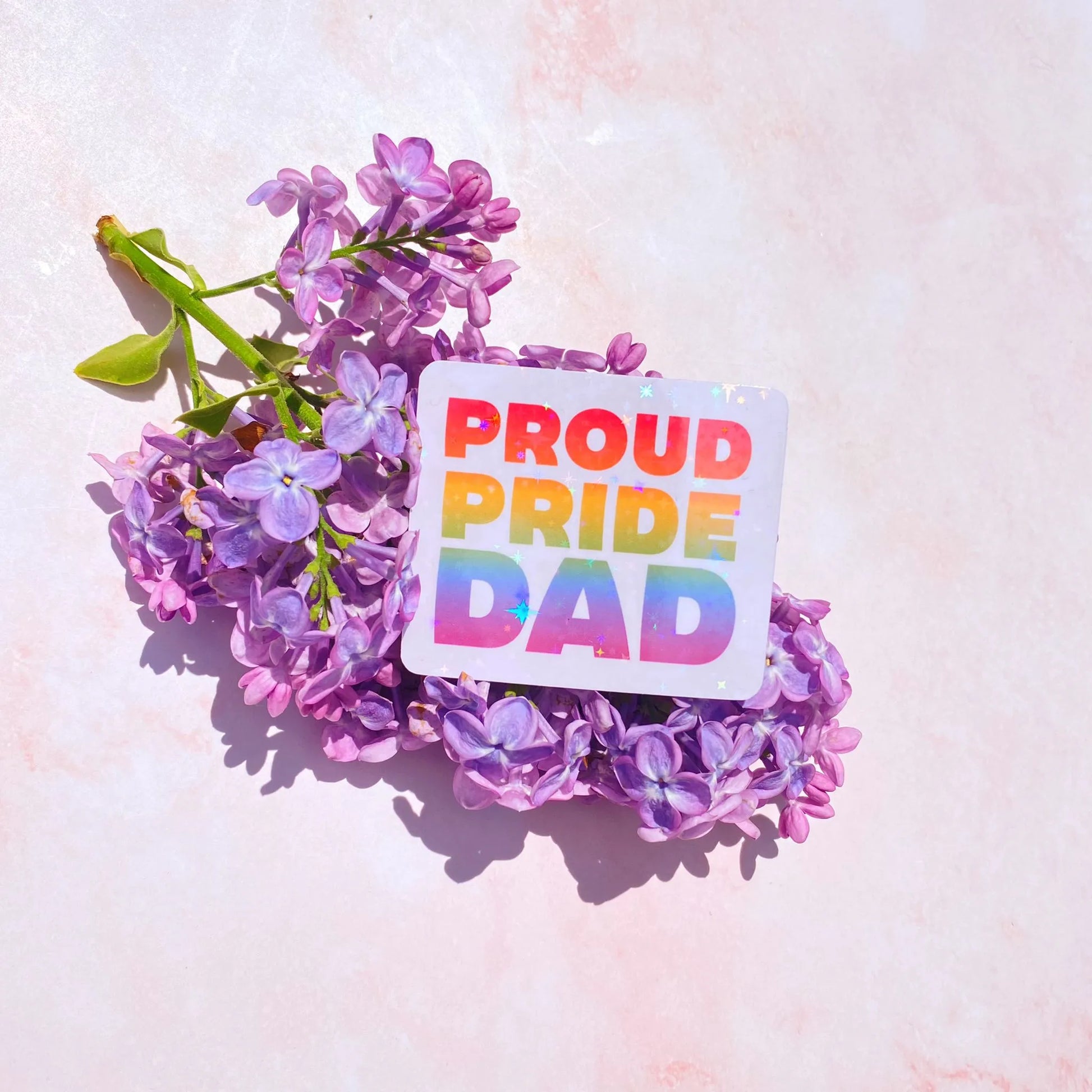  Pride Proud Dad | Pride Sticker Cheeky Peach Designs Sticker art-noise.myshopify.com pride-proud-dad-pride-sticker