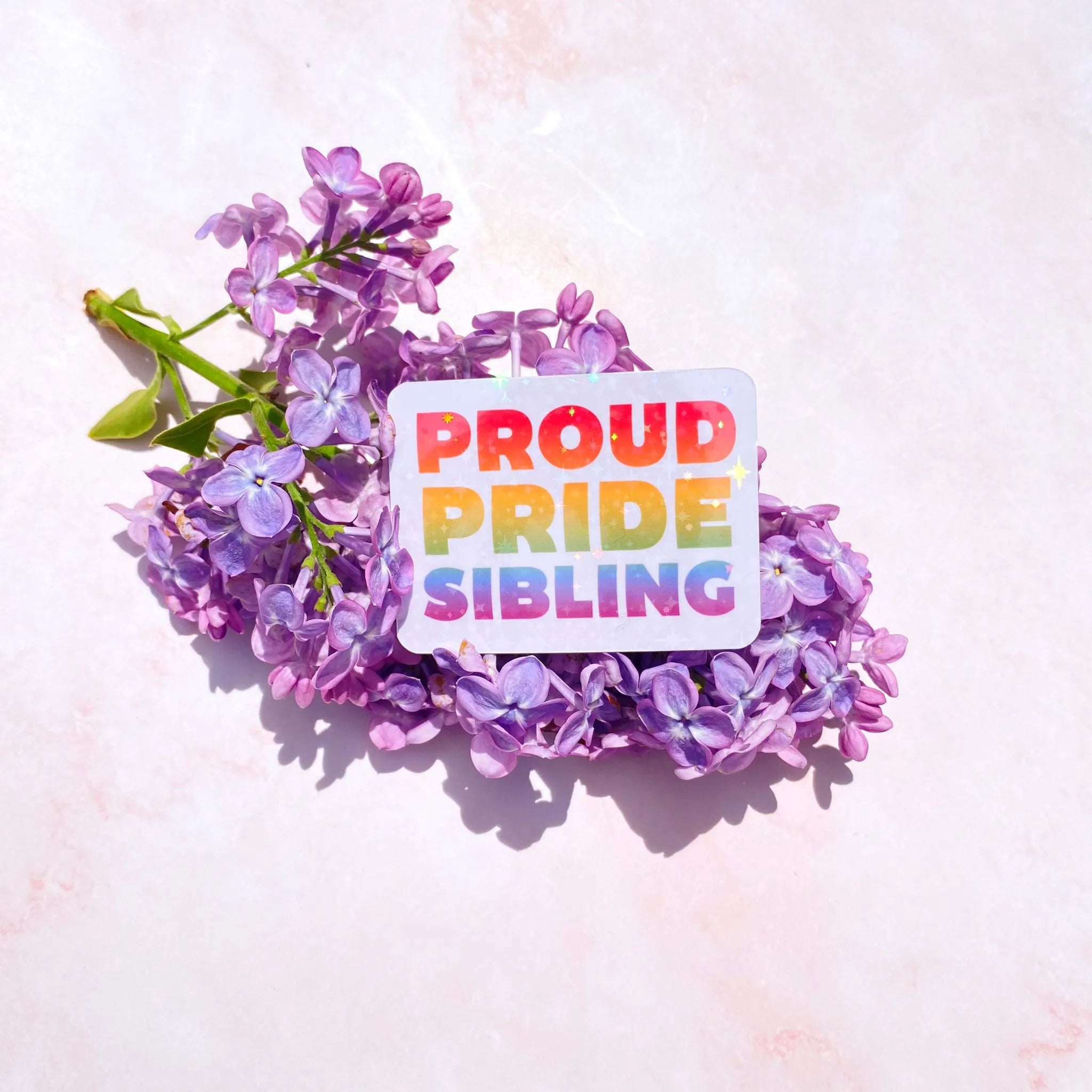  Pride Proud Sibling | Pride Sticker Cheeky Peach Designs Sticker art-noise.myshopify.com pride-proud-sibling-pride-sticker