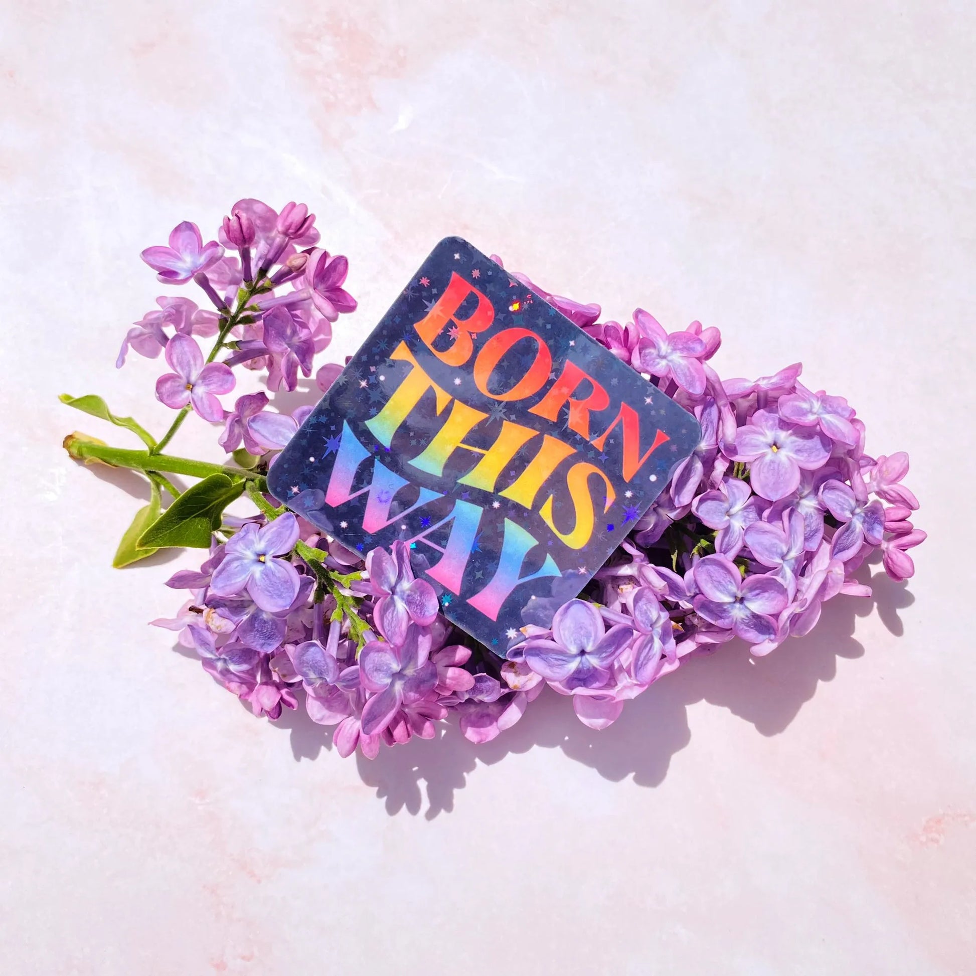  Born this WAY | Pride Sticker Cheeky Peach Designs Sticker art-noise.myshopify.com born-this-way-pride-sticker