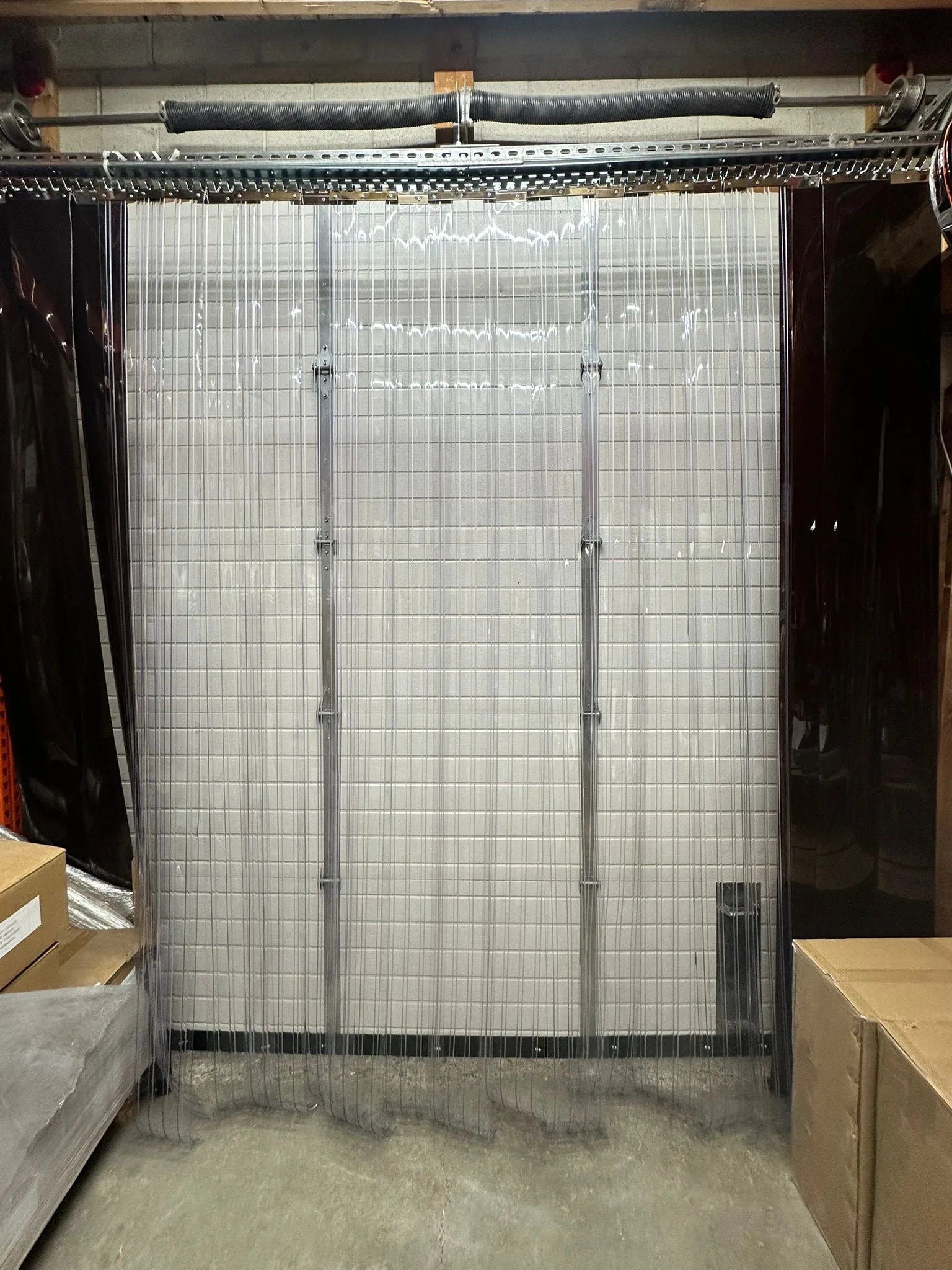  Byson PVC Strip Curtains, Smooth Standard 2mm x 8in Clear with Blue tint - Custom Kit Byson  art-noise.myshopify.com byson-pvc-strip-curtains-smooth-standard-2mm-x-8in-clear-with-blue-tint-custom-kit