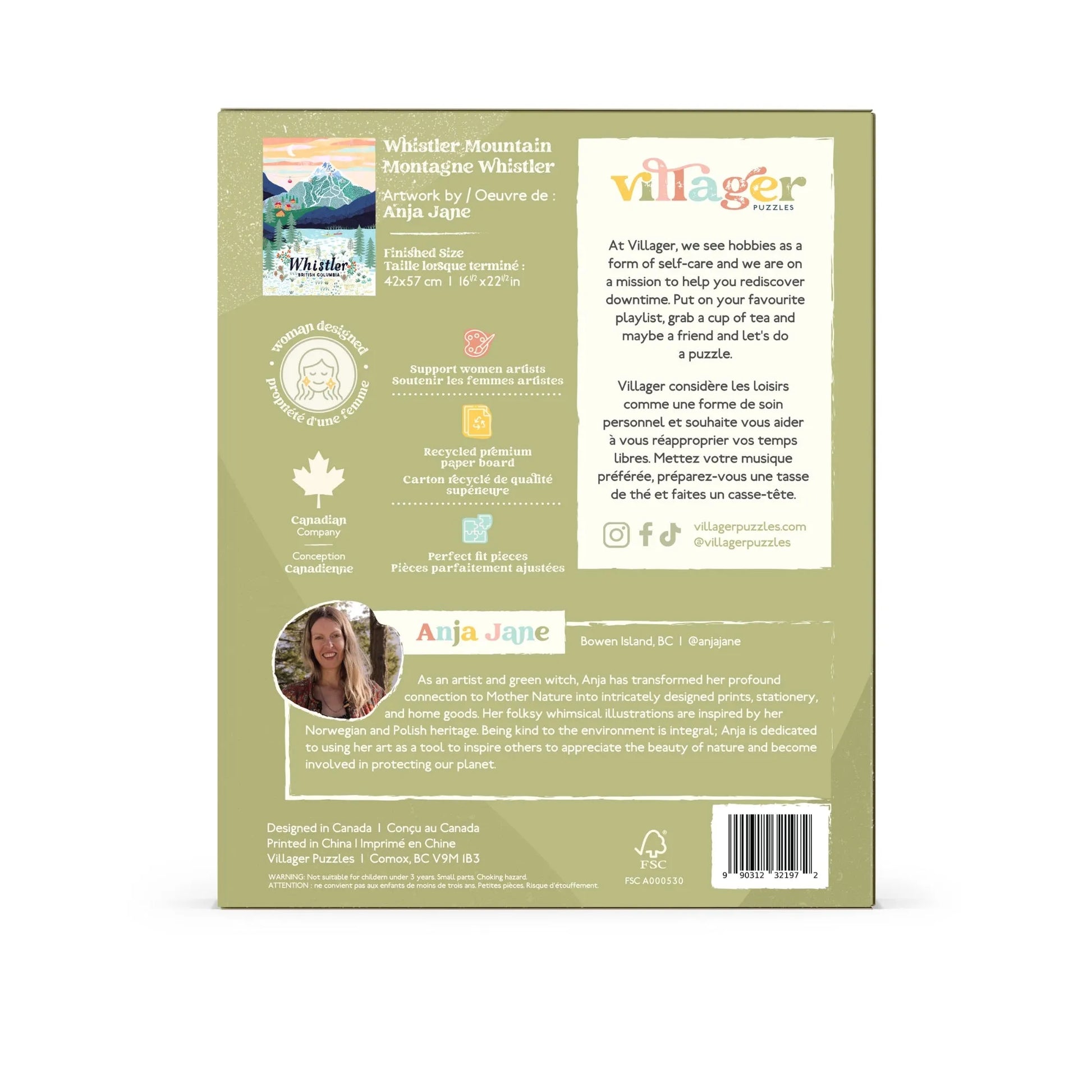  Whistler Mountain | 500-Piece Puzzle for Adults | Designed in Canada by Anja Jane Villager Puzzles Puzzle art-noise.myshopify.com whistler-mountain-500-piece-puzzle-for-adults-designed-in-canada-by-anja-jane