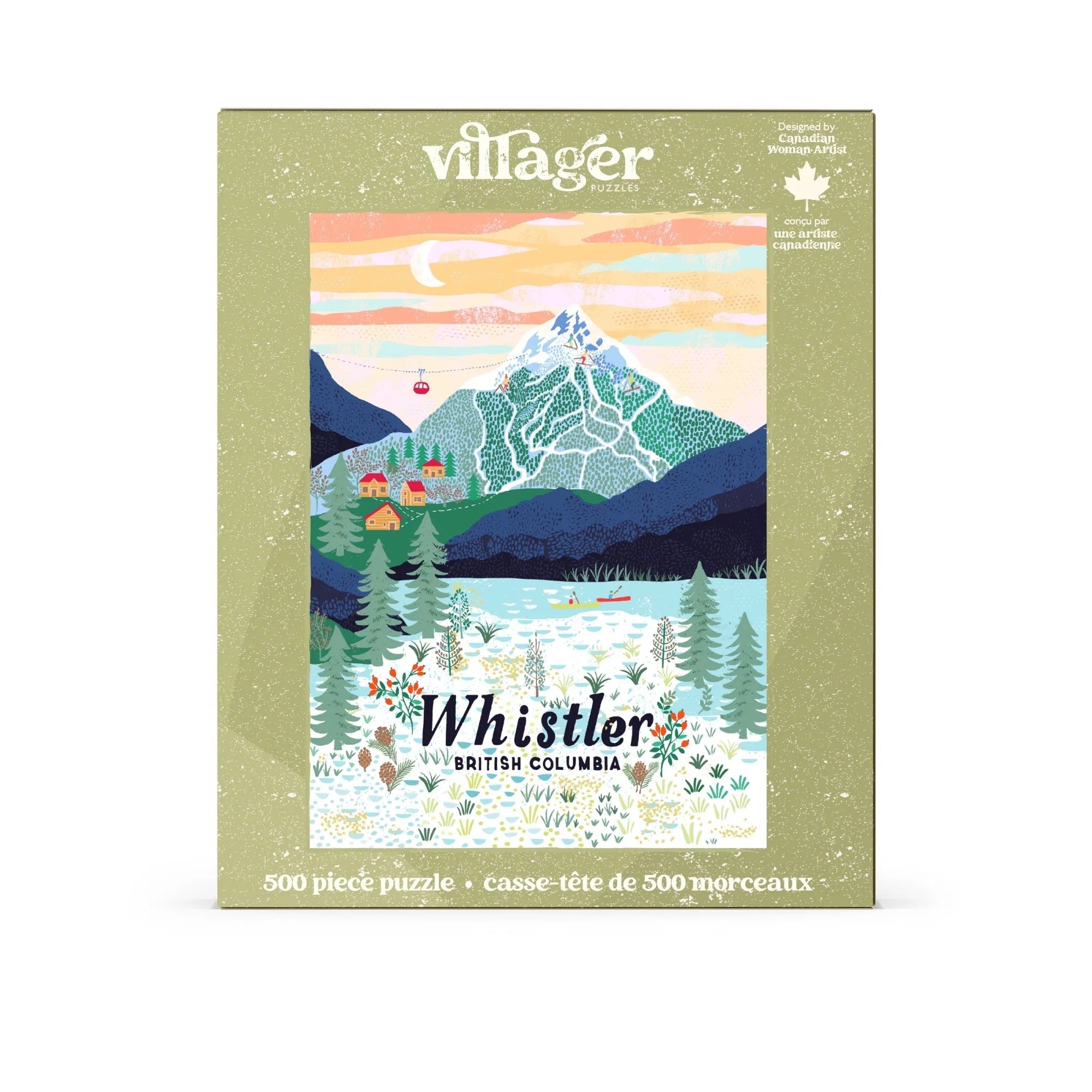  Whistler Mountain | 500-Piece Puzzle for Adults | Designed in Canada by Anja Jane Villager Puzzles Puzzle art-noise.myshopify.com whistler-mountain-500-piece-puzzle-for-adults-designed-in-canada-by-anja-jane