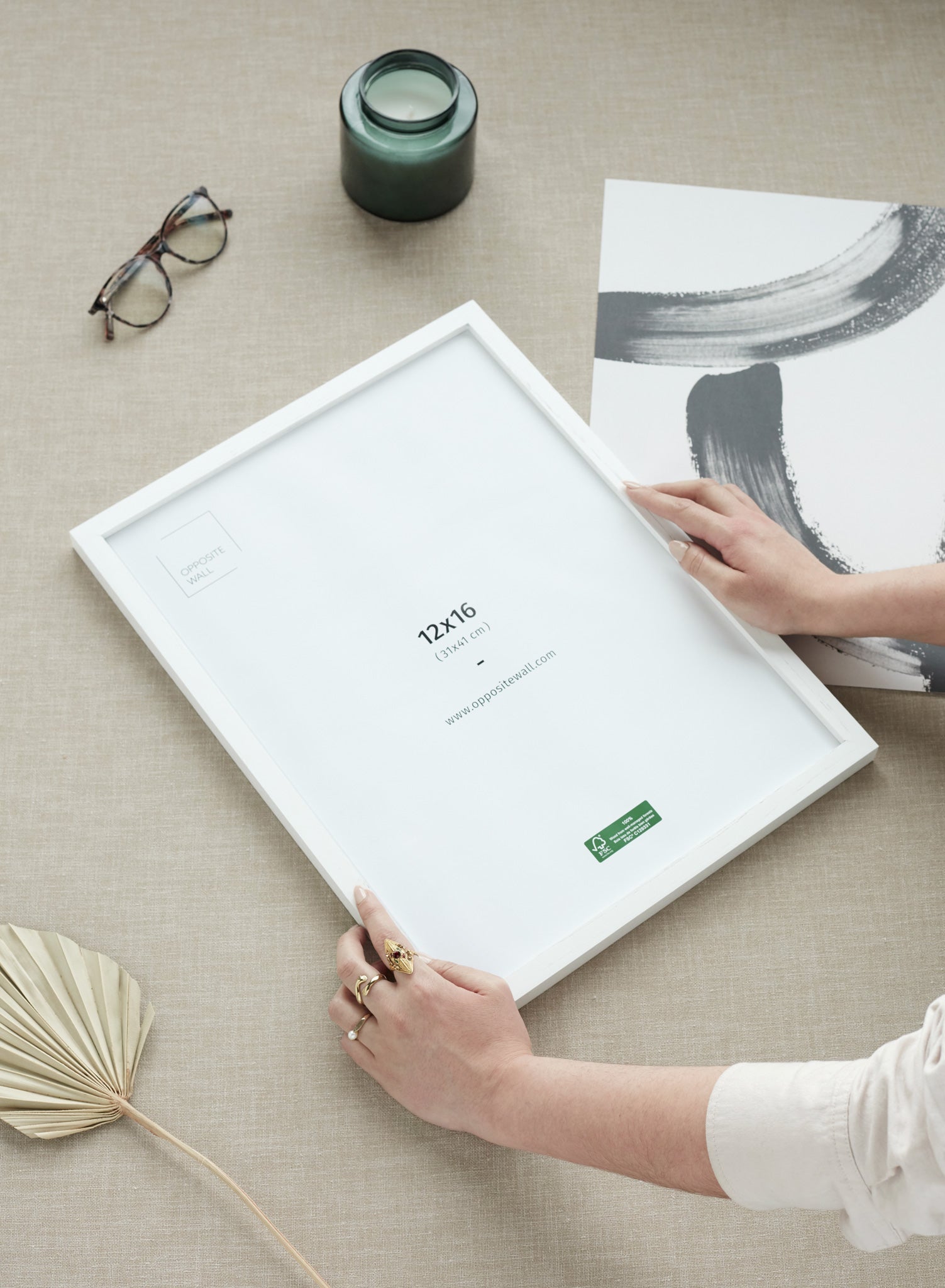 White Oak Frame, 20x30 in | 51x76 cm Opposite Wall Frame art-noise.myshopify.com white-oak-frame-20x30-in-51x76-cm