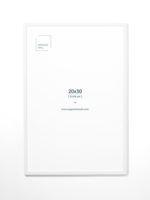 White Oak Frame, 20x30 in | 51x76 cm Opposite Wall Frame art-noise.myshopify.com white-oak-frame-20x30-in-51x76-cm