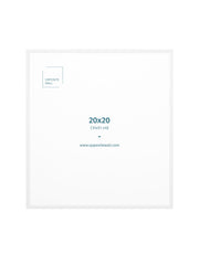 White Metal Frame, 20x20 in | 51x51 cm Opposite Wall Frame art-noise.myshopify.com white-metal-frame-20x20-in-51x51-cm