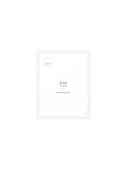 White Metal Frame, 8.5x11 in | 22x28 cm
